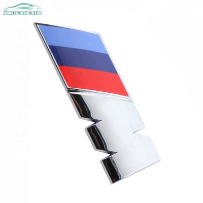 JDMotorsport88 Genuine M Tri Color 45x15mm Fender Side Emblem Decal Badge Sticker For BMW