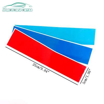 JDMotorsport88 25x5cm ///M Color Car Front Grill Badge Emblem Sticker for BMW